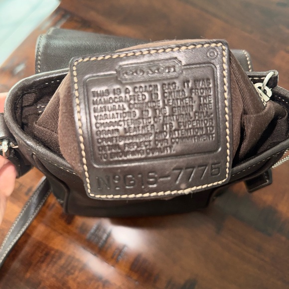 Coach Brown Leather Crossbody Bag #7775 - Picture 6 of 7